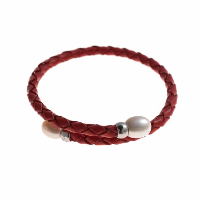 Red Rita Pearl Bracelet