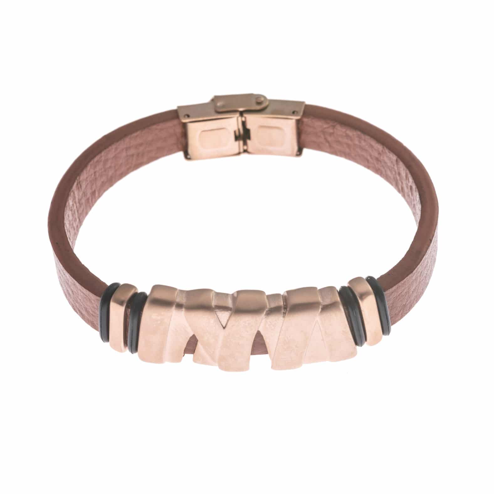 Tan Genuine Leather Wristband