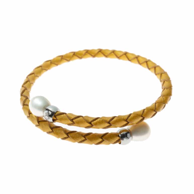Mustard Rita Pearl Bracelet