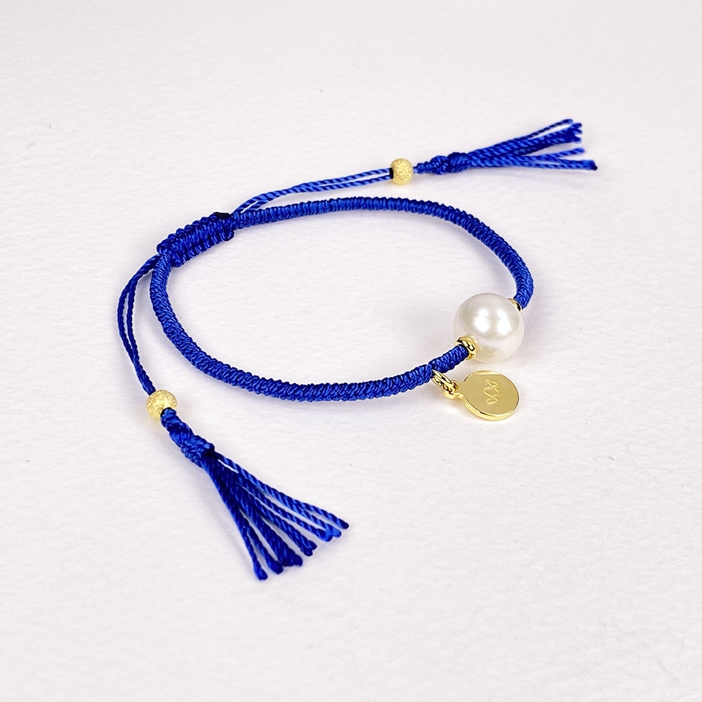 Navy Joy Pearl Bracelet