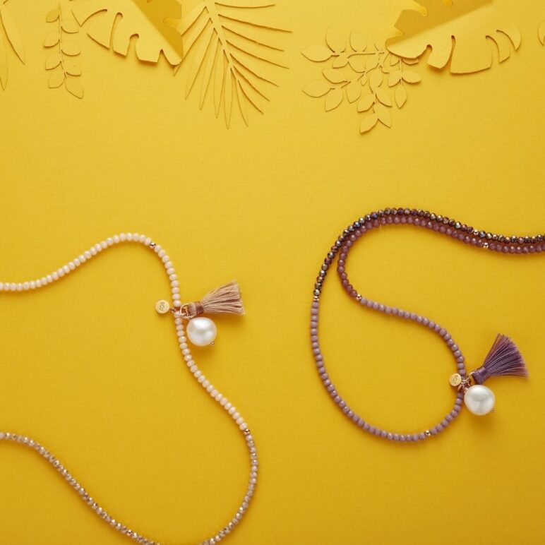 Triple Brown Luna Pearl Bracelet/Necklace