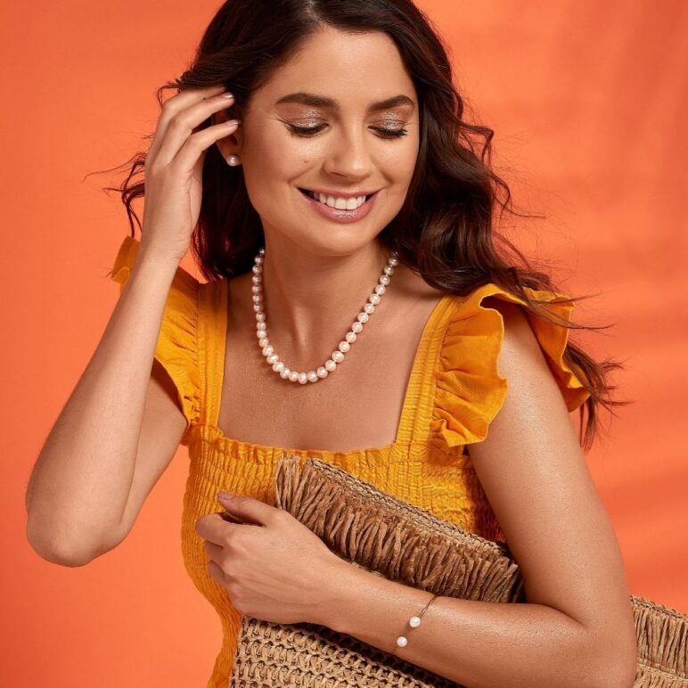 Lucia Two Pearl Bangle