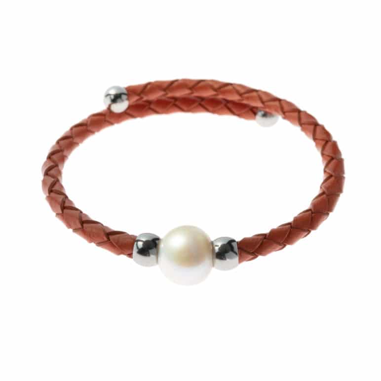 Coral Bahia Pearl Bracelet