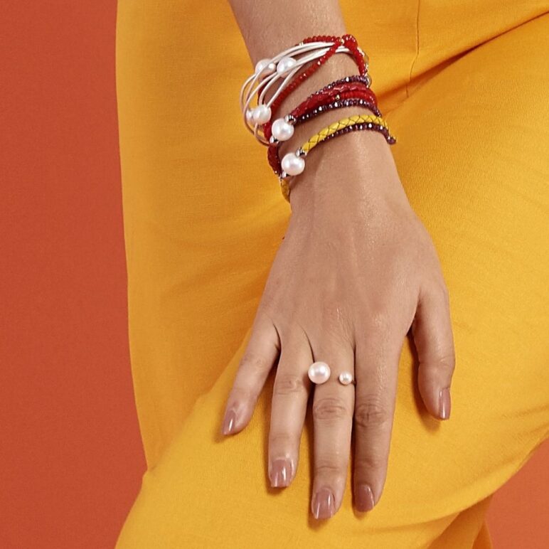 Yellow Bahia Pearl Bracelet