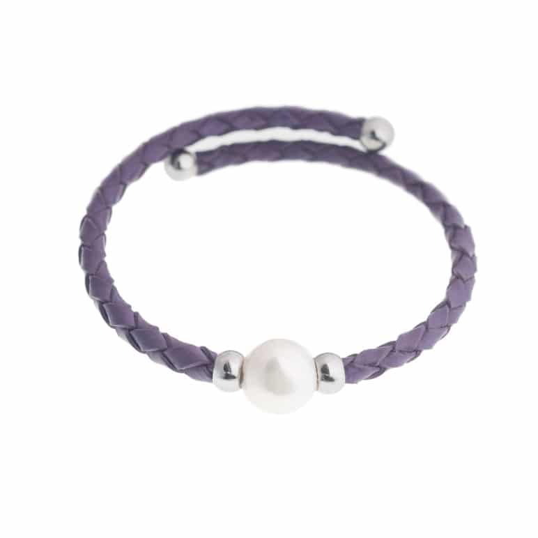 Purple Bahia Pearl Bracelet
