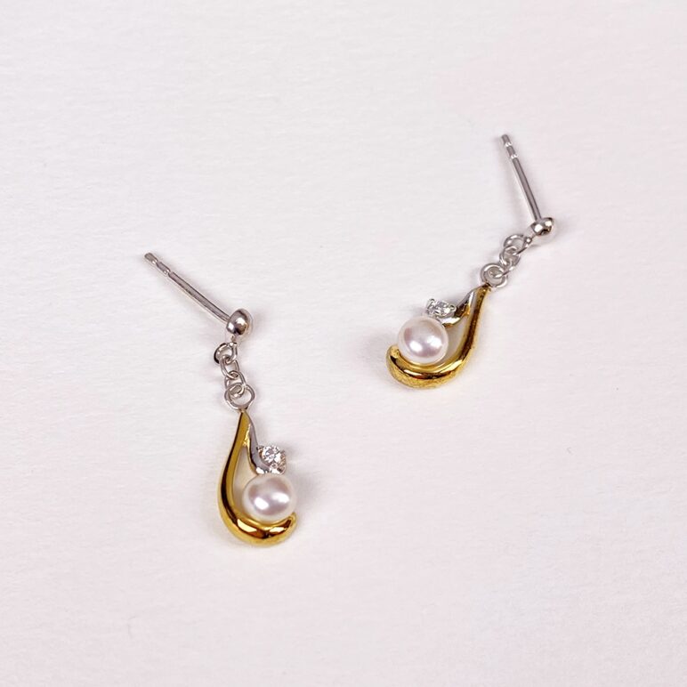 Pendientes Esencia con perlas