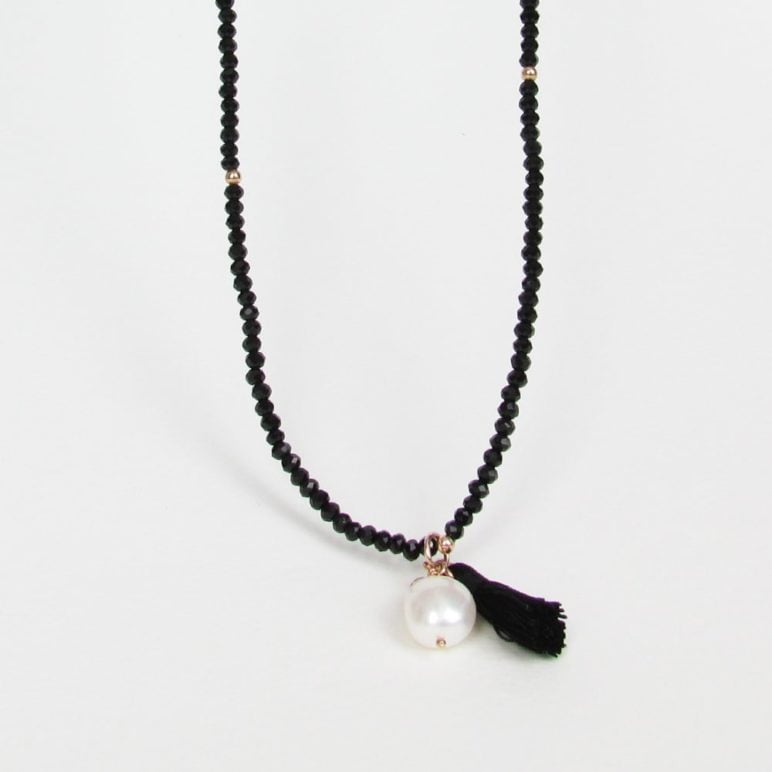Black Luna Pearl Bracelet/Necklace