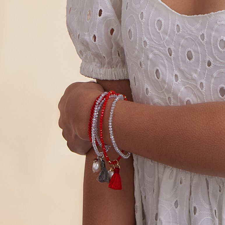 Grey Luna Pearl Bracelet/Necklace
