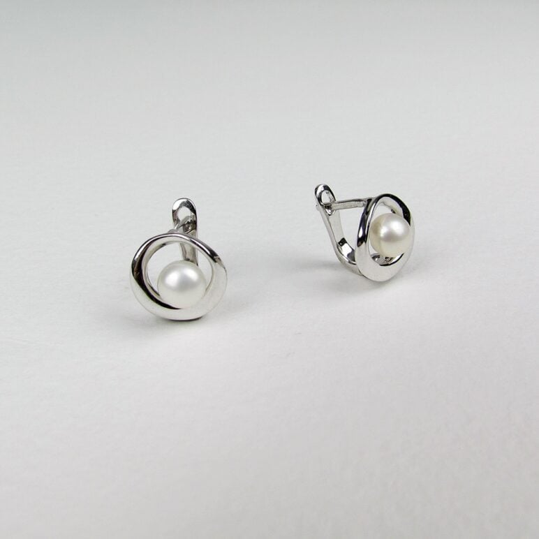 Pendientes Esencia con perlas