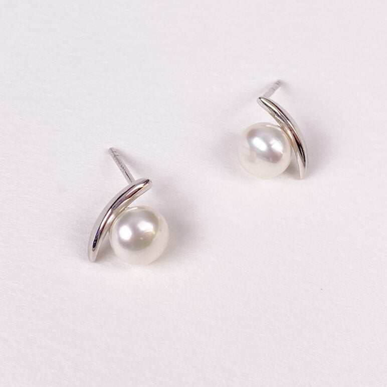 Pendientes Esencia con perlas