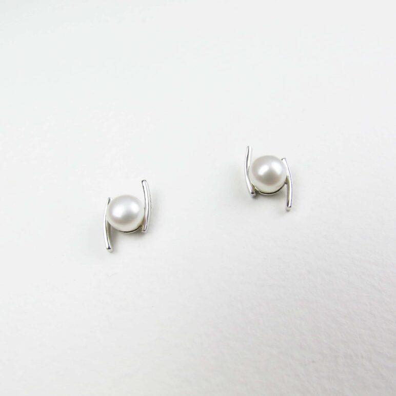 Pendientes Esencia con perlas