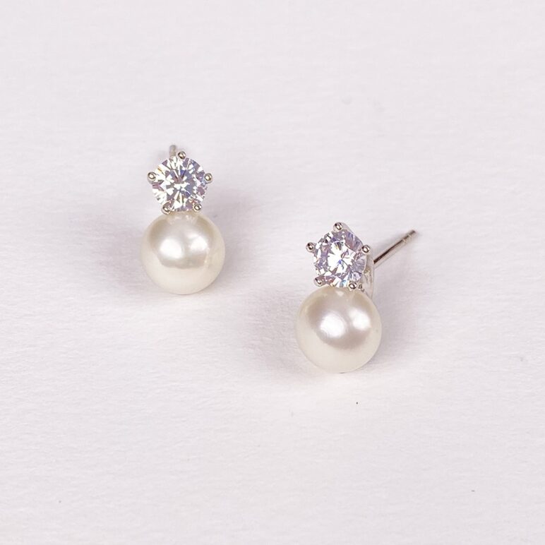 Pendientes Esencia con perlas