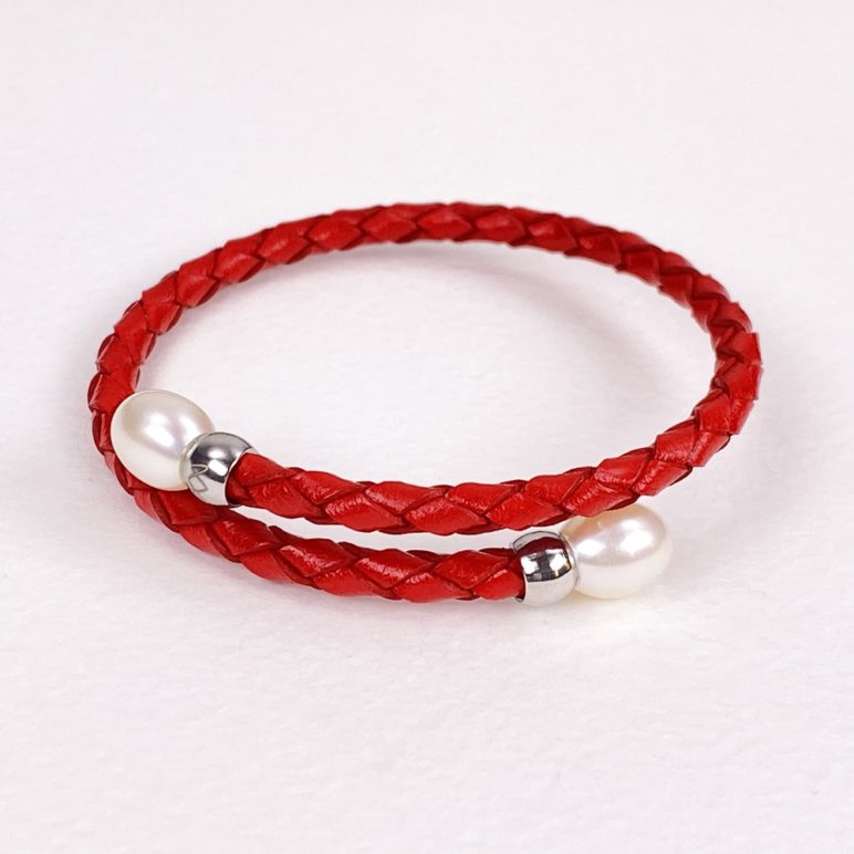 Red Rita Pearl Bracelet