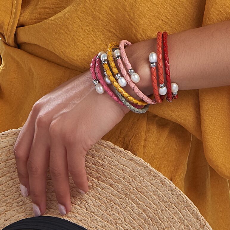 Red Rita Pearl Bracelet