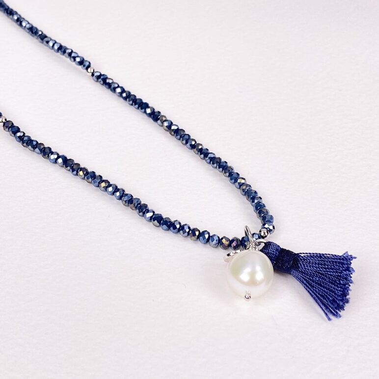 Petrol Luna Pearl Bracelet/Necklace