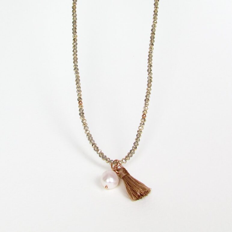 Gold Luna Pearl Bracelet/Necklace