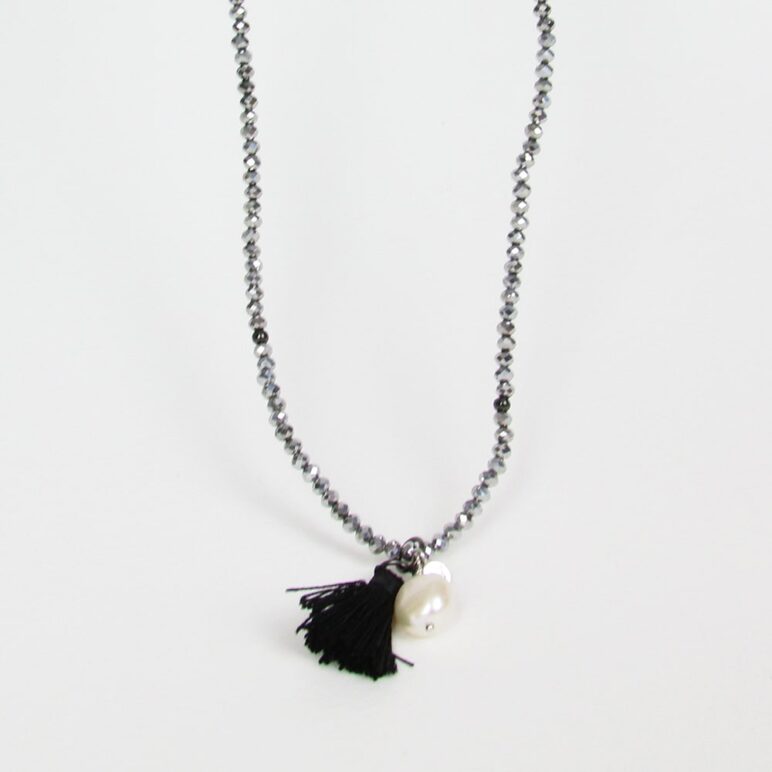 Silver Luna Pearl Bracelet/Necklace
