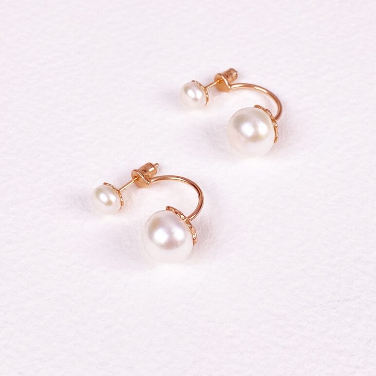 Reef Two Pearl Earrings