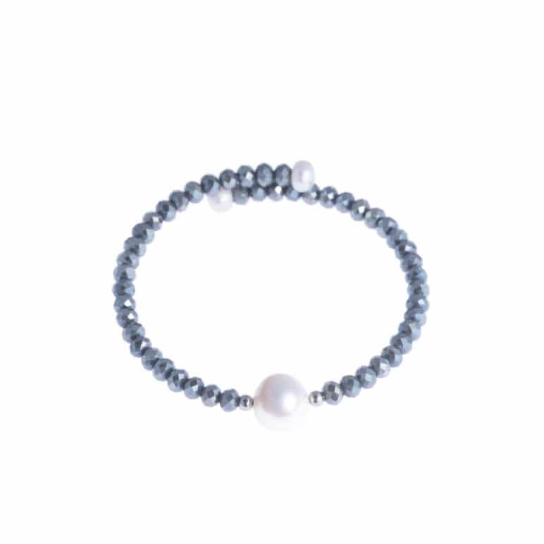 Grey Bahia Crystal Bracelet