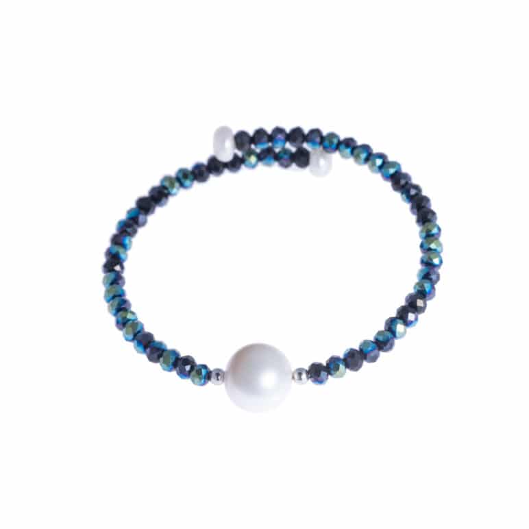 Navy Bahia Crystal Bracelet