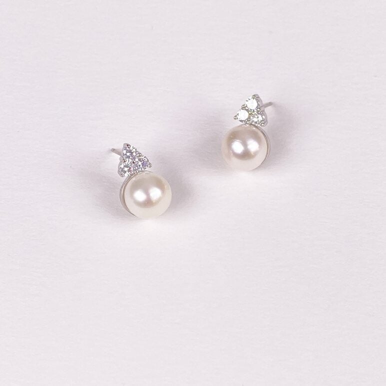 Pendientes Esencia con perlas