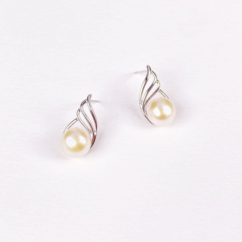 Pendientes Esencia con perlas
