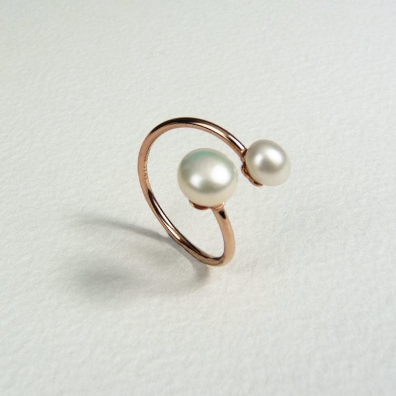 Reef Double Pearl Ring