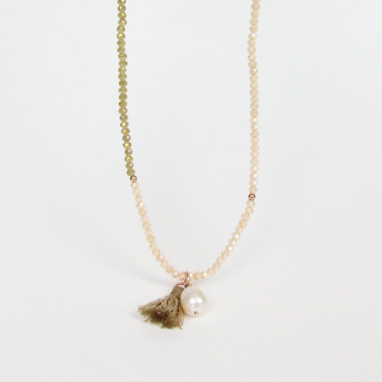 Triple Brown Luna Pearl Bracelet/Necklace