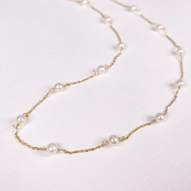 Desire 9ct Gold Pearl Necklace