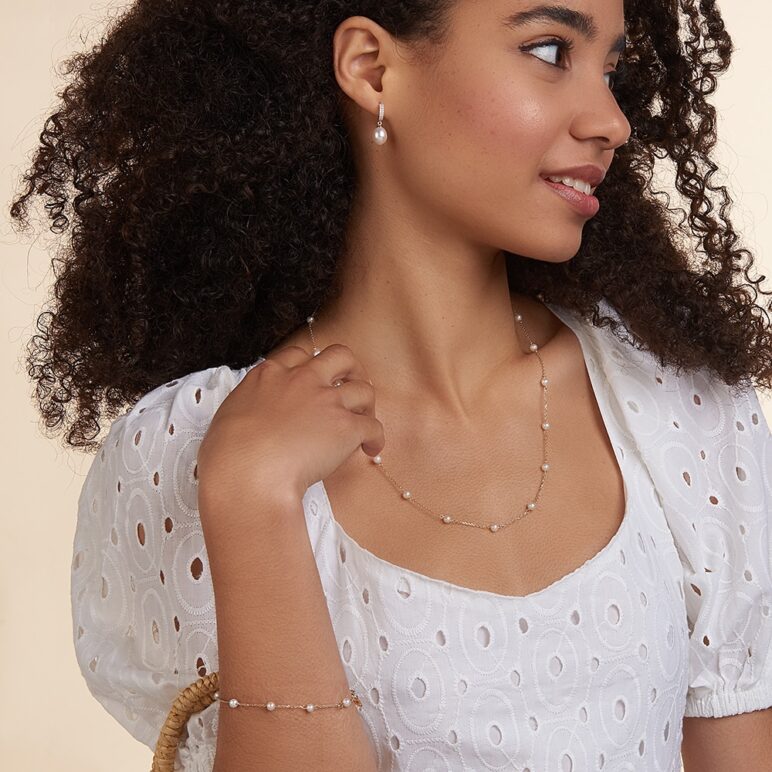 Desire 9ct Gold Pearl Necklace