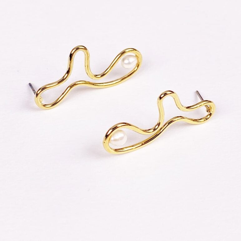 Pendientes Lucia con perlas