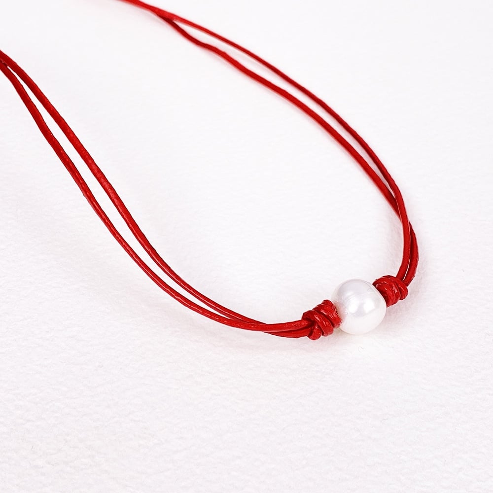 Red Calima Pearl Necklace