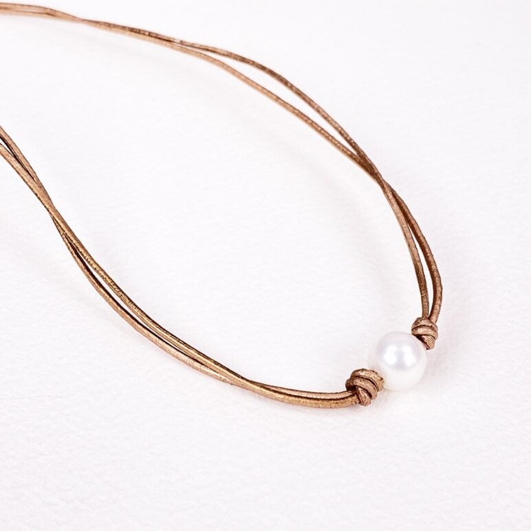Gold Calima Pearl Necklace