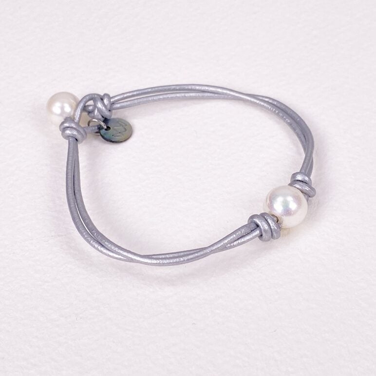 Grey Calima Pearl Bracelet