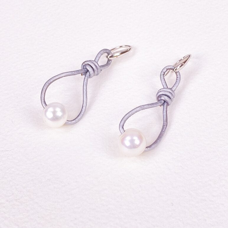 Grey Calima Pearl Earrings