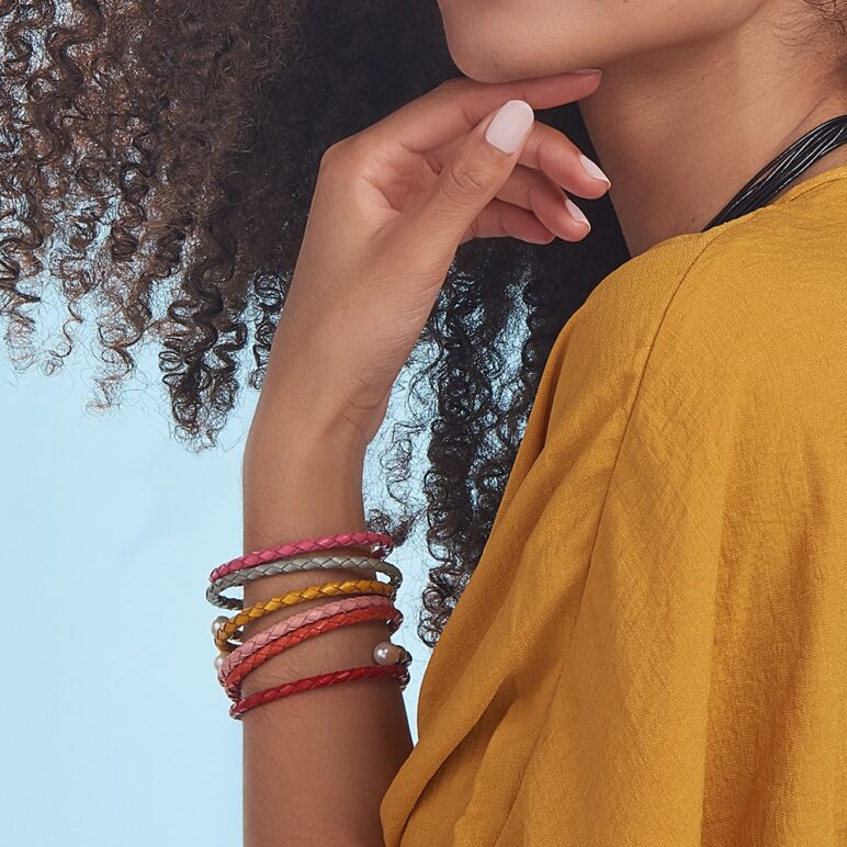 Mustard Rita Pearl Bracelet