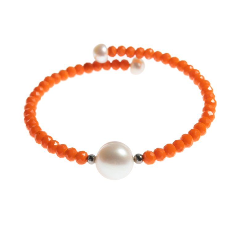 Orange Bahia Crystal Bracelet