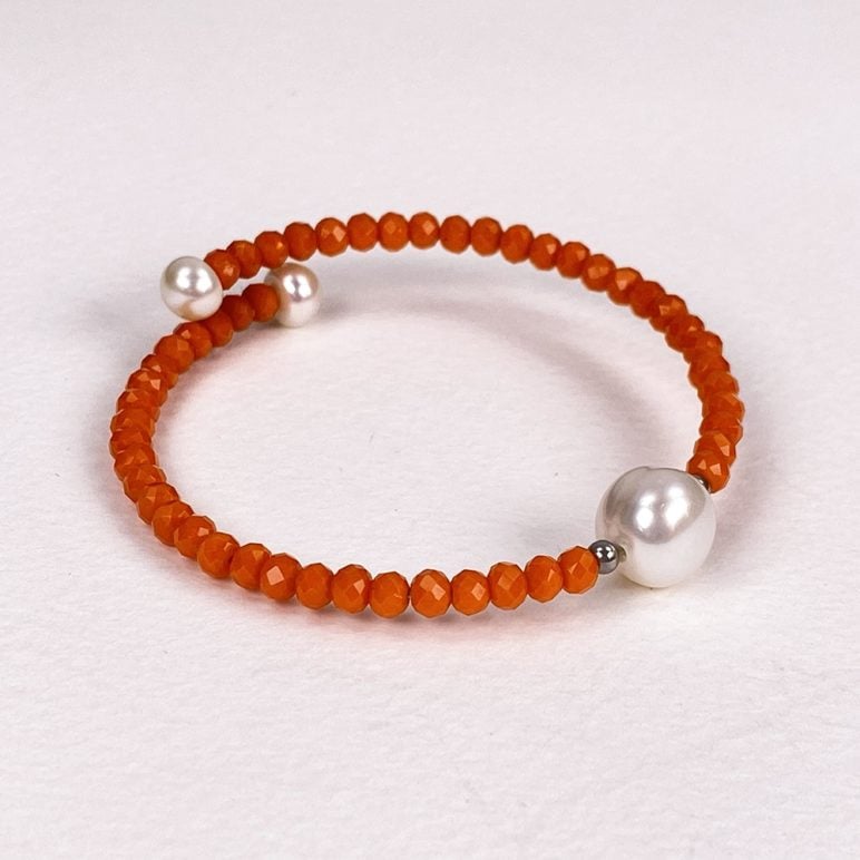 Orange Bahia Crystal Bracelet