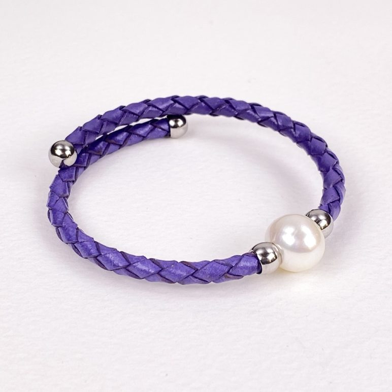 Purple Bahia Pearl Bracelet