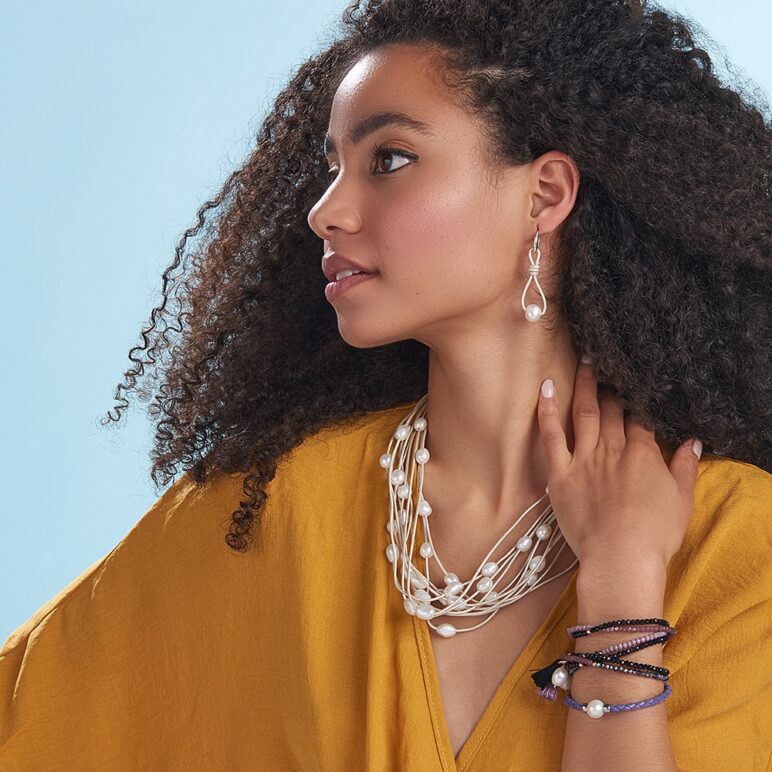 Purple Bahia Pearl Bracelet