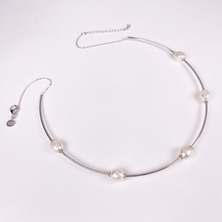 Faro Pearl Choker Necklace
