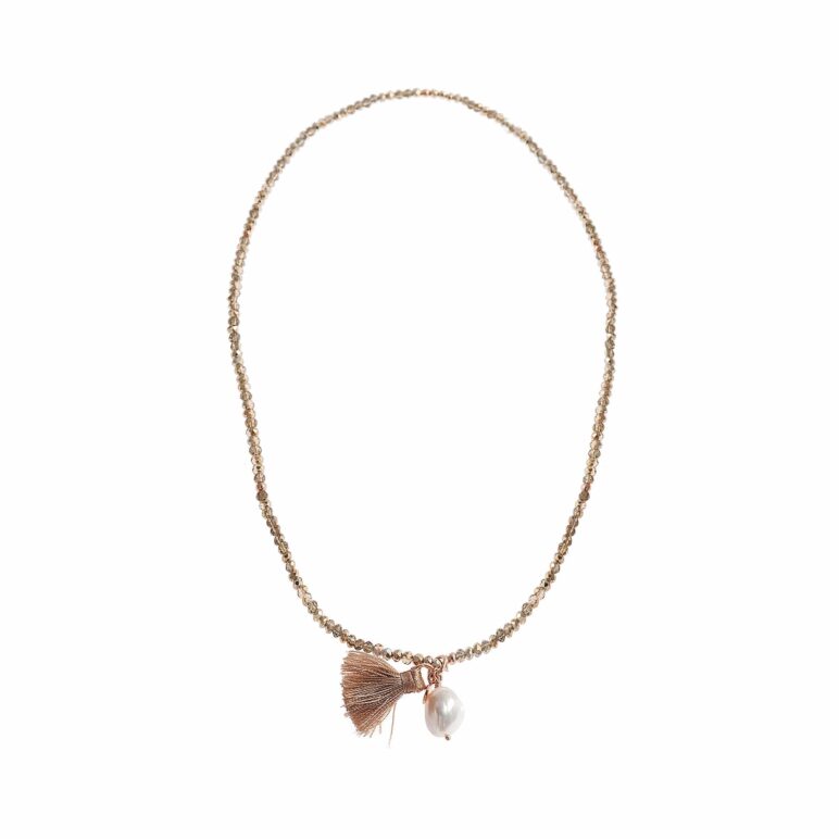 Gold Luna Pearl Bracelet/Necklace
