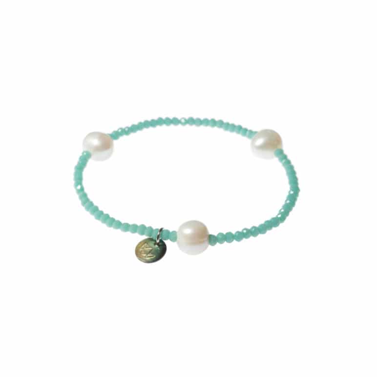 Turquoise Luna Crystal Bracelet