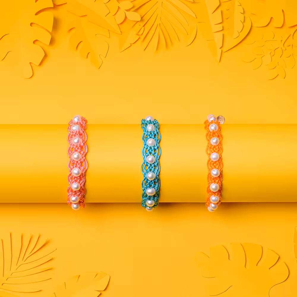Macrame Pearl Bracelets